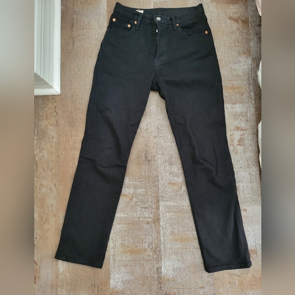 Levi's 501 Original Fit Black Sprout 25x28 - Picture 4 of 11